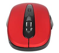 Juroupi Wireless Mouse Long Transmission Distance Mini FourWay Scroll Wheel Optical Mouse for Notebook Tablet PC (Red)