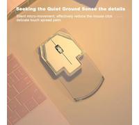 Juroupi Wireless Silent Charging Mice for Laptop Gaming Mouse Three-mode Wireless Connection BT5.0 Movement Speed 1600 Silent Design Long Battery Life Ergonomic Design for (#1)