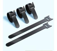 Jurqqer 50PCS Cable Ties Reusable, 6 x 1/2" Black Cord Organization Straps, Multi-Purpose Cable Tidy, Wire Organizer Adjustable Management for Organizing Home, Office and Data Centers