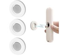 Jurqqer Magnetic Remote Control Holder Wall Mount [Upgraded Super-Strong] Multi-purpose Magnetic Organizer Storage Stand for TV & Appliance Remote, Self-Adhesive No Drilling Mount, Sleek Design,3 Pack