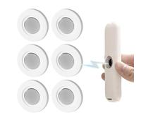 Jurqqer Magnetic Remote Control Holder Wall Mount [Upgraded Super-Strong] Multi-purpose Magnetic Organizer Storage Stand for TV & Appliance Remote, Self-Adhesive No Drilling Mount, Sleek Design,6 Pack