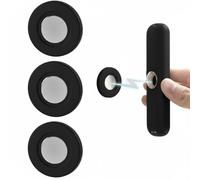 Jurqqer Magnetic Remote Control Holder Wall Mount [Upgraded Super-Strong] Multi-purpose Magnetic Organizer Storage Stand for TV & Appliance Remote, Self-Adhesive No Drilling Mount, 3 Pack, Black