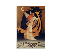 JURRYTHHTR A Monster in Paris Movie Poster Aesthetic Wall Art Canvas Cover Print Posters Modern Art Painting for Living Rooms 16x24inch(40x60cm) Unframe-style