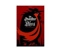 JURRYTHHTR A Monster in Paris Movie Poster Aesthetic Wall Art Canvas Cover Print Posters Modern Art Painting for Living Rooms 24x36inch(60x90cm) Unframe-style