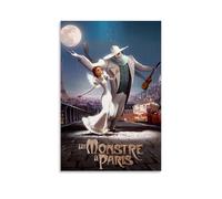 JURRYTHHTR A Monster in Paris Movie Poster Aesthetic Wall Art Canvas Cover Print Posters Modern Art Painting for Living Rooms 08x12inch(20x30cm) Unframe-style