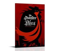 JURRYTHHTR A Monster in Paris Movie Poster Aesthetic Wall Art Canvas Cover Print Posters Modern Art Painting for Living Rooms 12x18inch(30x45cm) Frame-style