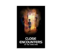 JURRYTHHTR Close Encounters of The Third Kind Poster Aesthetic Wall Art Canvas Cover Print Posters Modern Art Painting for Living Rooms 20x30inch(50x75cm) Unframe-style