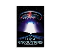 JURRYTHHTR Close Encounters of The Third Kind Poster Aesthetic Wall Art Canvas Cover Print Posters Modern Art Painting for Living Rooms 12x18inch(30x45cm) Unframe-style