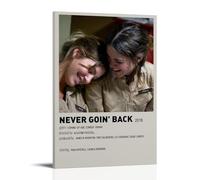 JURRYTHHTR Never Goin' Back Movie Poster Aesthetic Wall Art Canvas Cover Print Posters Modern Art Painting for Living Rooms 24x36inch(60x90cm) Frame-style