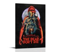JURRYTHHTR The Dead Don't Die Movie Poster Aesthetic Wall Art Canvas Cover Print Posters Modern Art Painting for Living Rooms 12x18inch(30x45cm) Frame-style