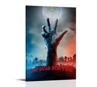 JURRYTHHTR The Dead Don't Die Movie Poster Aesthetic Wall Art Canvas Cover Print Posters Modern Art Painting for Living Rooms 24x36inch(60x90cm) Frame-style