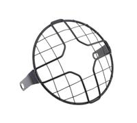 JURTBGF Motorcycle Headlight protector Motorcycle 7inch 175mm Headlight Mesh Grill Side Mount Universal Head Lamp Cover Motorbike Headlight Grille Cover