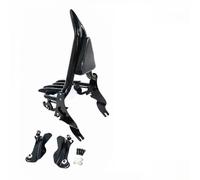 JURTBGF Motorcycle Passenger backrest Detachable Rear Passenger Backrest Sissy Bar Backrest Rest For 2009-Up Motorcycle Passenger Seat Backrest