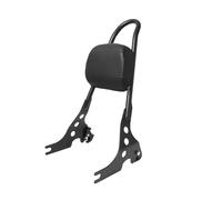 JURTBGF Motorcycle Passenger backrest Motorcycle Black Detachable Rear Passenger Sissy Bar Backrest Cushion Pad For For Sportster 1200 883 2004-UP