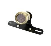 JURTBGF Tail light Brass Motorcycle Custom LED Tail Light For Ha&rley Scrambler Mesh Grill Stop Brake Lamp With Number Plate Light Tail Light