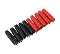 Jurtmy 10pcs 4mm Banana Socket Jack Insulated Female Receptacle for Speaker Wire Connectors HiFi Systems Audio Video Receiver Home Theatre Lab Testing Red Black(Red Black)