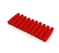 Jurtmy 10pcs 4mm Banana Socket Jack Insulated Female Receptacle for Speaker Wire Connectors HiFi Systems Audio Video Receiver Home Theatre Lab Testing Red Black(Red)