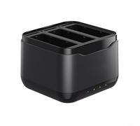Jurtmy 3-Bay Battery Charging Dock Compatible for DJI, for Osmo360, Portable Camera Charging Station, ABS Storage Case For Action Camera 12x12x12CM