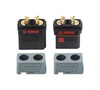 Jurtmy Anti-Ignition 500V 110A Aircraft Connector QS8P-L with Cover for Quadcopters and ESC Systems - Copper Alloy