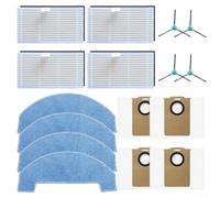 Jurtmy Compatible for Honor Choice S3 Plus R3, for Ultenic, for T20 Pro, for T10 Lite, Robot Vacuum Replacement Kit- Filters Side Brushes Mop Cloths Dust Bags