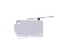 Jurtmy for kw3a Door Travel Switch with Medium Long Lever for Water Purifier Microwave Fix - Silver Contact Engineering Plastic 250V AC Limit Switch