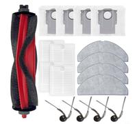 Jurtmy Robotic Replacement Accessory Pack for Roborock, for Q7 M5+ for Q7 TF+, Robot Vacuum Accessories Kit, Incldue Main Brush, Side Brush, Filter, Mop Cloth, Dust Bag(A)