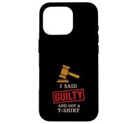 Jury Duty Survivor Civic Duty Humor Courtroom Trial Satire Case for iPhone 16 Pro