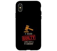 Jury Duty Survivor Civic Duty Humor Courtroom Trial Satire Case for iPhone X/XS