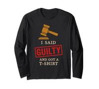Jury Duty Survivor Civic Duty Humor Courtroom Trial Satire Long Sleeve T-Shirt