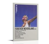 JURYEYRBGT MØ Album Forever Neverland Poster Wall Art Canvas Aesthetic Cover Poster Modern Print for Living Room Bed Room 08x12inch(20x30cm) Frame-style