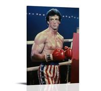 JURYEYRBGT Rocky Balboa Poster Wall Art Canvas Aesthetic Cover Poster Modern Print for Living Room Bed Room 08x12inch(20x30cm) Frame-style