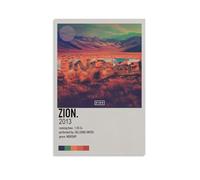 JURYEYRBGT Zion - Hillsong UNITED Poster Wall Art Canvas Aesthetic Cover Poster Modern Print for Living Room Bed Room 08x12inch(20x30cm) Unframe-style