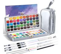 JusArt 100 Colors Watercolor Paint Set,Travel Watercolor Set with Handbag