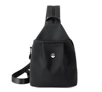 JUSEELEN Crossbody Bag with Convertible Backpack Carry, Black | Multiple Compartments, Open Front Pocket, Zippered Sections, Adaptable Carry for Commuting and Outdoor Use
