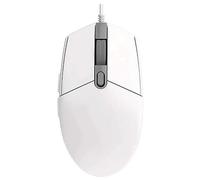 JUSHZ Computer Mouse USB Mouse Gaming Mouse Ergonomic Wired Mice Pointing Device GRB Lighting Effect 2.4GHz Four-Way Roller (White)