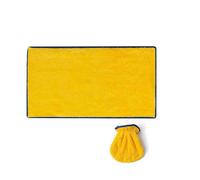 JUSHZ Microfiber Dog Towels for Drying Dogs Large Dog Towel Medium Small Absorbent Robe Coat Suit Pets Cats Soft Comfortable Thick Absorbent (Yellow,77.5x41cm)