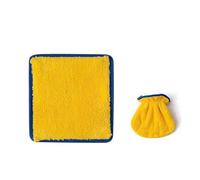 JUSHZ Microfiber Dog Towels for Drying Dogs Large Dog Towel Medium Small Absorbent Robe Coat Suit Pets Cats Soft Comfortable Thick Absorbent (Yellow,20x9cm)