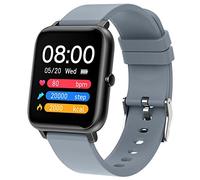 JUSHZ Smart Watch for Men Smart Watches for Women Smartwatch Fitness Watch Sports Swimming Waterproof Silicone Wristband Magnetic Charging Detachable Strap (Grey,1.4 inch)