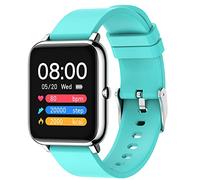 JUSHZ Smart Watch for Men Smart Watches for Women Smartwatch Fitness Watch Sports Swimming Waterproof Silicone Wristband Magnetic Charging Detachable Strap (Blue,1.4 inch)
