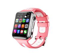 JUSHZ Smart Watch for Men Smart Watches for Women Smartwatch for Kids with Call Function Child 4G Video Call WiFi Internet Available GPS (Pink,47.5x40x15mm)