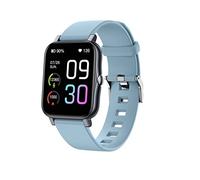 JUSHZ Smart Watch for Men Smart Watches for Women Smartwatch Sports Wristband Waterproof Weather Temperature Measurement Bluetooth Calling Silicone Wristband Magnetic Charging Cable (1.7inch,blue1)