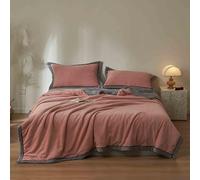 JUSHZ Throw Fleece Blanket Weighted Blanket Cover Blankets and Throws Fluffy Women Mens for Bed Adult Long Double Single for Sofa Winter Thick Warm Soft and Comfortable Autumn (pink,220X240cm)