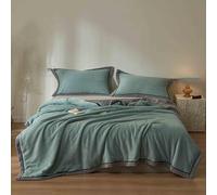 JUSHZ Throw Fleece Blanket Weighted Blanket Cover Blankets and Throws Fluffy Women Mens for Bed Adult Long Double Single for Sofa Winter Thick Warm Soft and Comfortable Autumn (150x200cm,blue)