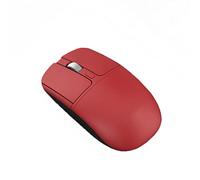 JUSHZ Wireless Mouse Computer Mouse for Laptop Gaming Bluetooth Ergonomic Mice Pointing Device Three Gears DPI Metal Non-slip Roller Plug and Play (109x36.5x61mm,red)