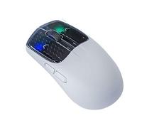JUSHZ Wireless Mouse Computer Mouse for Laptop Gaming Bluetooth Rechargeable Ergonomic Mice Pointing Device Photoelectric Wired 2.4GHz Backlight Effect Four-way Roller Type-C (White)