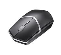 JUSHZ Wireless Mouse Computer Mouse for Laptop Usb Gaming Ergonomic Mice Pointing Device 2.4g Wireless Reception Photoelectric USB Plug and Play Two-way Scroll Wheel (11x6.3x3.2CM,black)