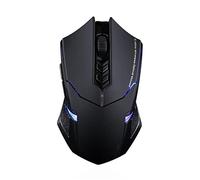 JUSHZ Wireless Mouse Computer Mouse for Laptop Usb Gaming Ergonomic Mice Pointing Device Silent Photoelectric USB 2.4GHz Two-way Transmission Ergonomics (13x7.1x3.9CM,black)