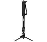 JUSINO VM-284E Aluminium Monopod with Removable Base/Table Tripod up to 164 cm 10 kg Load Capacity Quick Release Clips