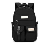 JUSKAQZYI back pack Laptop Backpacks College Backpack School Bag Large Cute Bookbags Casual Daypack Kids Book Bags rucksack(Nero)