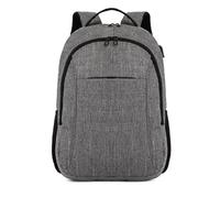 JUSKAQZYI back pack Travel Laptop Backpack with USB Charging Port School Backpack Airline Approved Business Bag rucksack(Gray)